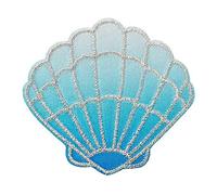 Mono Quick 1205x Muscheln Bügelbilder, Pink, Lila, Türkis, Blau - Applikation Meer (12057 - Blau)