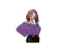 Mono Quick 1222x Girls Applikation, Bügelbild, Girl mit Kaffee, Handy, Buch, Collegejacke oder Cap Patch (12228 - Handy)