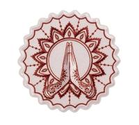Mono-Quick 14051 Hände Spirituell Applikation, Bügelbild, Patch, Aufnäher, ca. 7 cm, Yoga