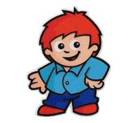 Mono Quick 1410x Mainzelmännchen Bügelbild, Patch, Fritzchen Det Conni Anton Edi Berti (14108 - Edi)