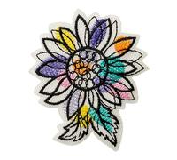 Mono Quick 14130 RECYCL-PATCH Blume bunt Bügelbild, ca. 5,3 x 4,7 cm PET