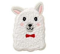 Mono Quick 1421x Tiere Applikation, Bügelbild, Patch, Rentier Hund Lama Elefant (14216 - Lama Kopf)