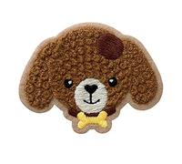 Mono Quick 1421x Tiere Applikation, Bügelbild, Patch, Rentier Hund Lama Elefant (14219 - Hunde Kopf)