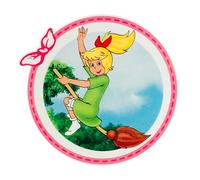 Mono-Quick 1437x Bibi Blocksberg© Applikation, Bügelbild, Patch, Rund mit Schleife, Kartoffelbrei, Einhorn (14375 - Bibi Schleife Rosa)