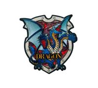 Mono-Quick 1618x Mystische Tier Applikation, Bügelbild, Patch, Drache, Skorpion, Kobra, Elefant (16189 - Drache Blau)