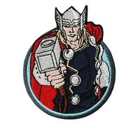 Mono Quick 1809x Avengers Bügelbild, Patch, Marvel Hulk Iron man Thor Captain America (18094 - Thor)