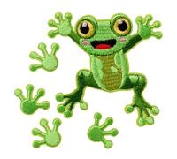 Mono-Quick 18161 Create Frosch Applikation, Bügelbild, Patch, Aufnäher, Aufkleber 5er Set