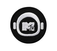 Mono-Quick 1830x MTV© Logo Applikation, Bügelbild, Patch, Aufbügler, verschiedene Motive (18309 - MTV Moon)