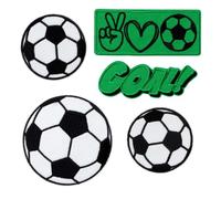 Mono-Quick Applikations-Set "Fußball", Größe: 4 -8,5 cm, Inhalt: 5 Stück