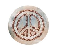 Mono-Quick - Applikationen - Patches - zum Aufbügeln - Peace gebatikt