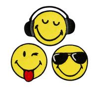 Mono-Quick - Applikationen - Patches - zum Aufbügeln - Smiley 3 Stück