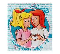 Mono Quick Bibi & Tina Applikationen, Bügelbilder, Patches, Amadeus, Sabrina (14267 Quadrat Freundinnen blau)