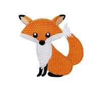 Mono-Quick Bügelbild Aufnäher Patch Applikation zum Aufbügeln Fuchs 5,0 x 5,5 cm