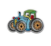 Mono-Quick Bügelbild Aufnäher Patch Applikation zum Aufbügeln Traktor 5,5 x 3,5 cm