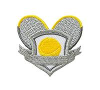 Mono-Quick Bügelbild Aufnäher Patch Applikation zum Aufbügeln Wappen Sport Tennis 4,0 x 4,0 cm
