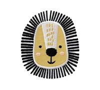 Mono-Quick Bügelbild Aufnäher Patch Applikation zum Aufbügeln Zoo Tiere Löwe Löwenkopf 6,5 cm x 7,5 cm