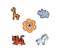 Mono-Quick Bügelsticker - Zootiere Set mit 5 Patches