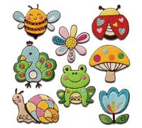 Mono-Quick Flora & Fauna Set 8 Stück - Aufnäher, Bügelbild, Aufbügler, Applikationen, Patches, Flicken, Zum Aufbügeln