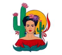 Mono-Quick Frida Kahlo© Applikation, Bügelbild, Patch, Papagei, Wüste, Totenkopf, Blumen (18426 - Frida Wüste)