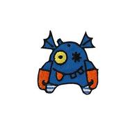 Mono-Quick GmbH Applikationen - Kids and Hits - aufbügelbar Monster ca. 3,0x4,0 cm blau/orange