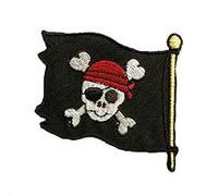Mono-Quick GmbH Applikationen - Kids and Hits - aufbügelbar Piratenflagge ca. 4,0x6,0 cm farbig 1 St