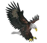 Mono-Quick GmbH Applikationen - Tiermotive - aufbügelbar Eagle ca. 3,0x7,0 cm farbig