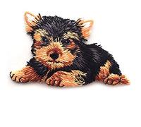 Mono-Quick GmbH Applikationen - Tiermotive - aufbügelbar Hund ca. 4,0x6,5 cm braun/schwarz 1 St