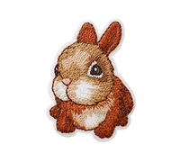 Mono Quick HÄSCHEN / Bunny - Aufnäher Aufbügler Applikation Iron-On Patch