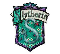 Mono Quick - Harry Potter Hogwarts Applikationen, Bügelbild Aufkleber Patch, Gryffindor Slytherin Hufflepuff Ravenclaw (18066 - Slytherin)
