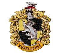Mono Quick - Harry Potter Hogwarts Applikationen, Bügelbild Aufkleber Patch, Gryffindor Slytherin Hufflepuff Ravenclaw (18065 - Hufflepuff)