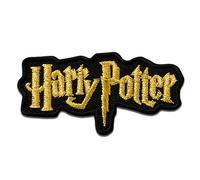 Mono-Quick Harry Potter Logo Aufnäher zum Aufbügeln 6,1 x 3,3 cm Bügelbild für Erwachsene Kinder mit Zauberer Magie Hogwarts Fan, Bügelpatch Patches Bügelflicken Geschenk