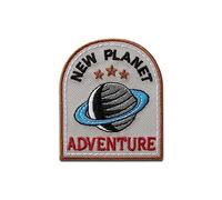 Mono-Quick New Planet - Aufnäher, Bügelbild, Aufbügler, Applikationen, Patches, Flicken, zum aufbügeln, Größe: 5,1 x 4,5 cm