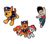 Mono-Quick Paw Patrol, 3er Set Bügelbilder,Kinder,Jungen,Aufbügler,Aufnäher,Patch,Flicken,Bilder zum Aufbügeln, Polyester, Mehrfarbig, 8cm, 3