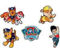 Mono-Quick Paw Patrol, 5er Set Bügelbilder,Kinder,Aufbügler,Aufnäher,Patches,Flicken,Bilder zum Aufbügeln, Polyester, Mehrfarbig, 8cm, 5 stück