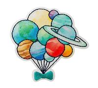 Mono Quick Planeten Ballons - Aufnäher Aufbügler Applikation Iron-On Patch