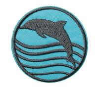 Mono Quick RECYCLPATCH Applikationen, Bügelbild, Iron on Patch, aus recycelten PET Flaschen - THINK GREEN (14124 - Delfin)