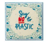 Mono Quick RECYCLPATCH Applikationen, Bügelbild, Iron on Patch, aus recycelten PET Flaschen - THINK GREEN (18001 - Say no to Plastic)