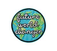 Mono Quick RECYCLPATCH Applikationen, Bügelbild, Iron on Patch, aus recycelten PET Flaschen - THINK GREEN (14122 - Future)