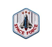 Mono-Quick Space Force - Aufnäher, Bügelbild, Aufbügler, Applikationen, Patches, Flicken, zum aufbügeln, Größe: 5,5 x 4,9 cm