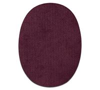 Mono Quick Stoffflicken Oval Beere 2 Stück - Aufnäher, Bügelbild, Aufbügler, Applikationen, Patches, Flicken, zum aufbügeln, Größe: 11,2 x 8,5 cm