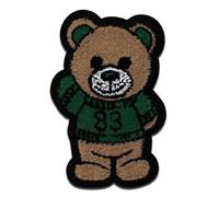 Mono-Quick Teddy 83 flauschig - Aufnäher, Bügelbild, Aufbügler, Applikationen, Patches, Flicken, zum aufbügeln, Größe: 7,1 x 4,6 cm