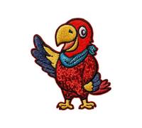 Mono-Quick Tiere Pailletten Applikation, Bügelbild, Patch, Aufnäher, Vogel, Papagei, Ente oder Hahn (14565 - Papagei)