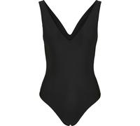 Monokini URBAN CLASSICS "Urban Classics Damen Ladies Recycled High Leg Swimsuit", Damen, Gr. M, N-Gr, schwarz, 83% Polyester, 17% Elasthan, Badeanzüge (36851611-M) schwarz