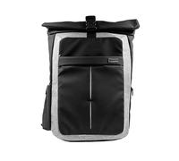 monolith 2000001503 - Laptop Rucksack Rolltop bis 17 Zoll, Schultertasche für Laptop und Tablet, schwarz/grau