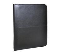 monolith 2000002871 - Konferenzmappe mit 4-Ring-Mechanik, Lederoptik, Dokumentenfächer, Reißverschluss