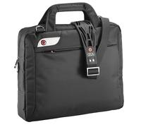 monolith 2F00IS0102 - 15.6" Slimline Laptop Tasche i-Stay in Schwarz, bis 12 kg, Reißverschlusstasche, Business-Tasche