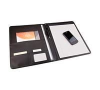 Monolith 2793 - Konferenzmappe, in Leder-Optik, A4 Format, Schwarz