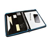 Monolith Konferenzmappe »Blue Line« (aus Recycling-Material), 25x34.5x3.5 cm