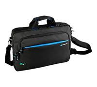 Laptoptasche aus Recyclingmaterial »Blue Line« 15,6" schwarz, Monolith, 38x28x5.4 cm