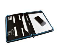 Monolith Schreibmappe »Blue Line« (aus Recycling-Material), 25x34.5x2.5 cm